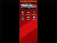 Tablet Screenshot of landmarkmotorco.com